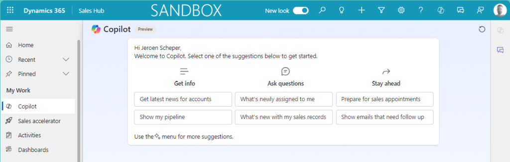 add copilot to a model-driven app