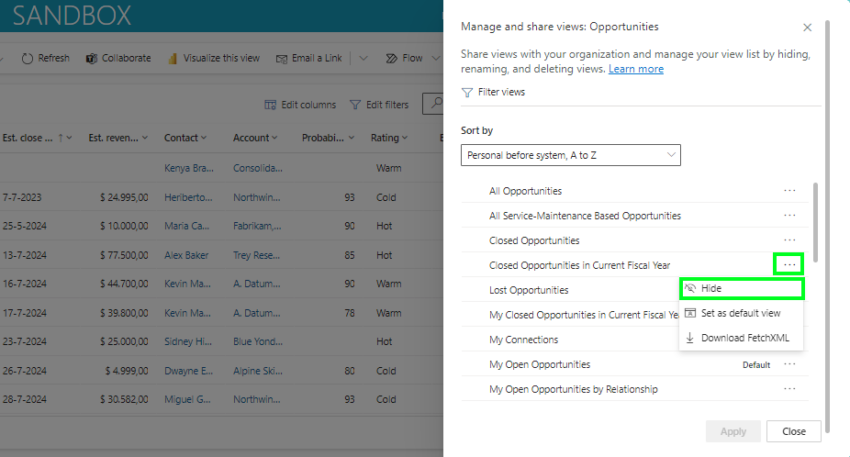Hide system views to tailor your user experience - JScheper.com